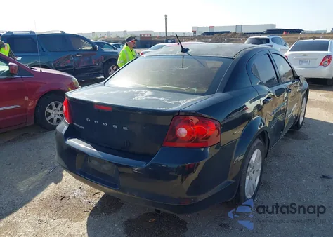 2014 Dodge Avenger Se из США, поврежденный, VIN 1C3CDZAB7EN165709